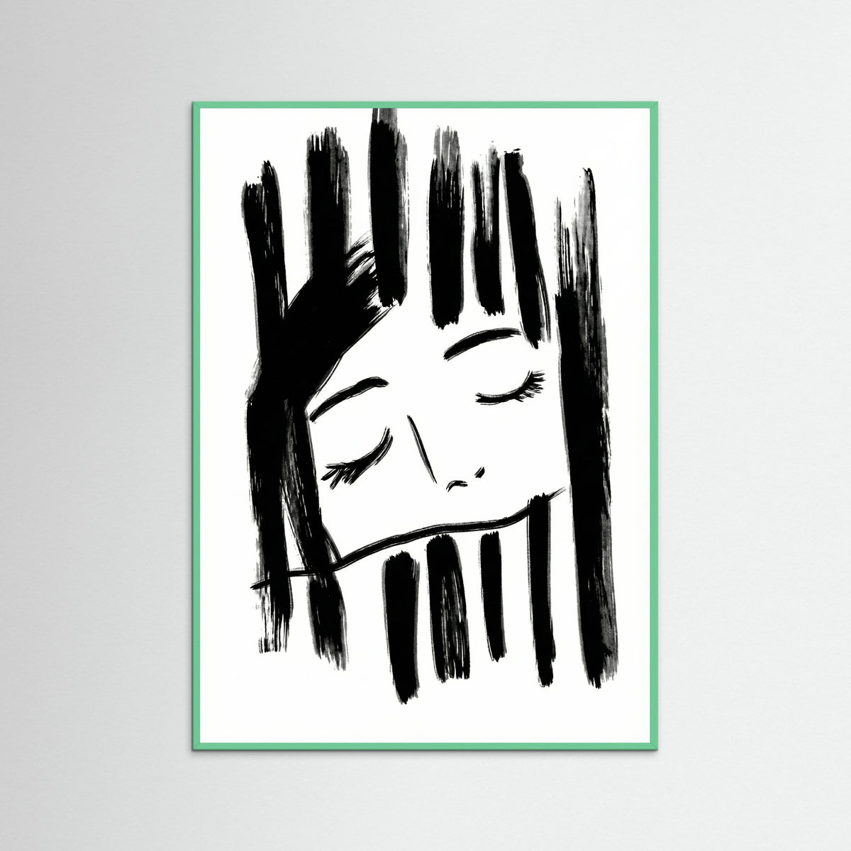 Mint Wood Quiet Reflection Black