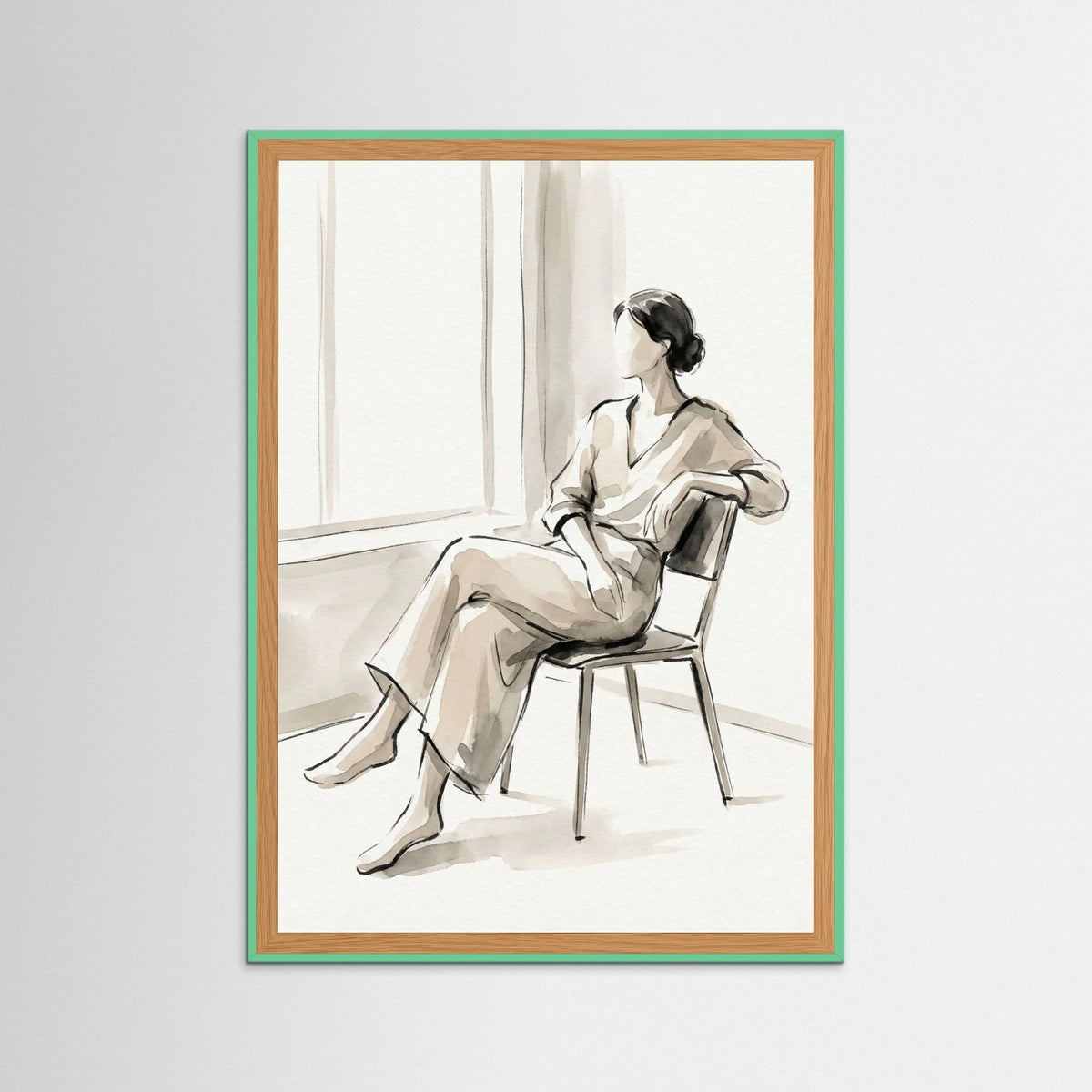 Mint Wood Quiet Reflection