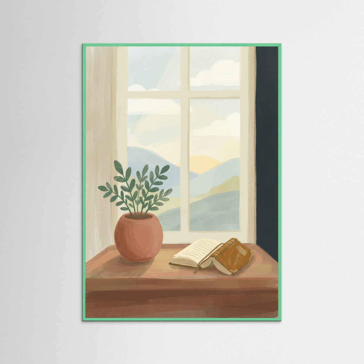 Mint Wood Quiet Reflection