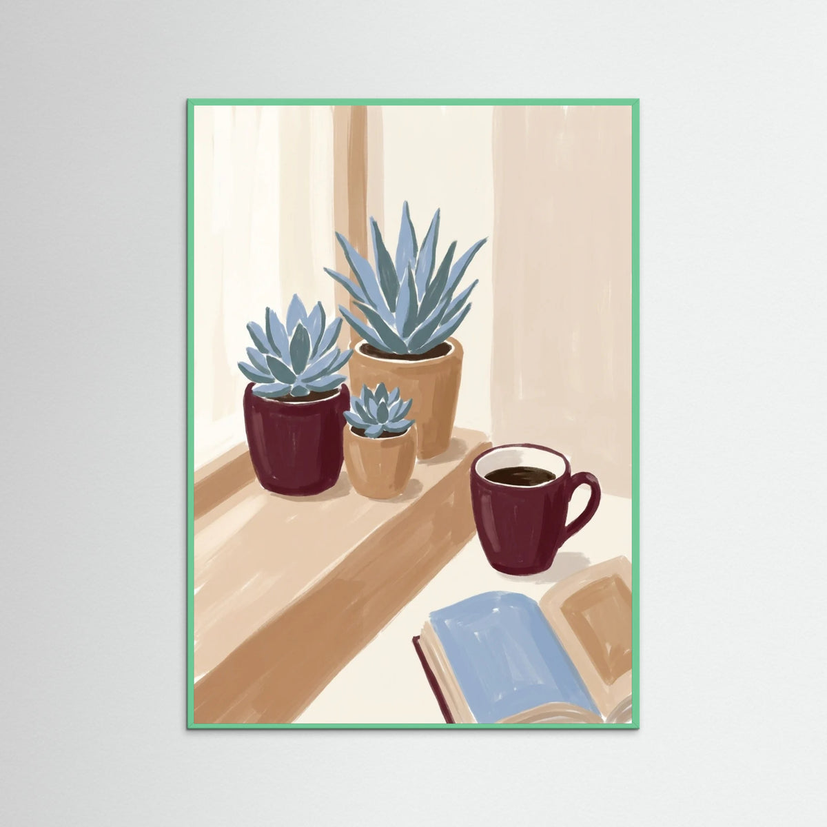 Mint Wood Quiet Reflection