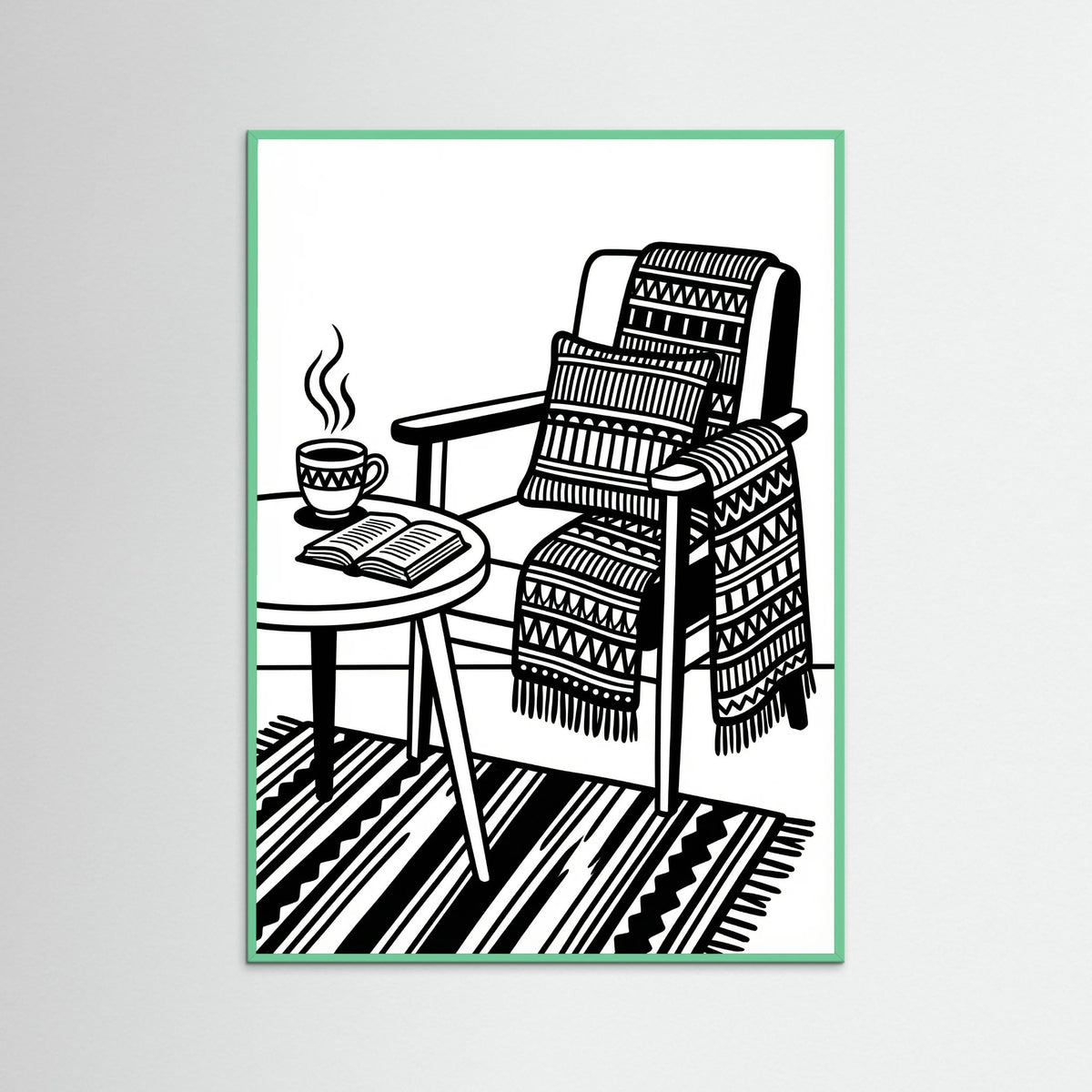 Mint Wood Quiet Repose Black