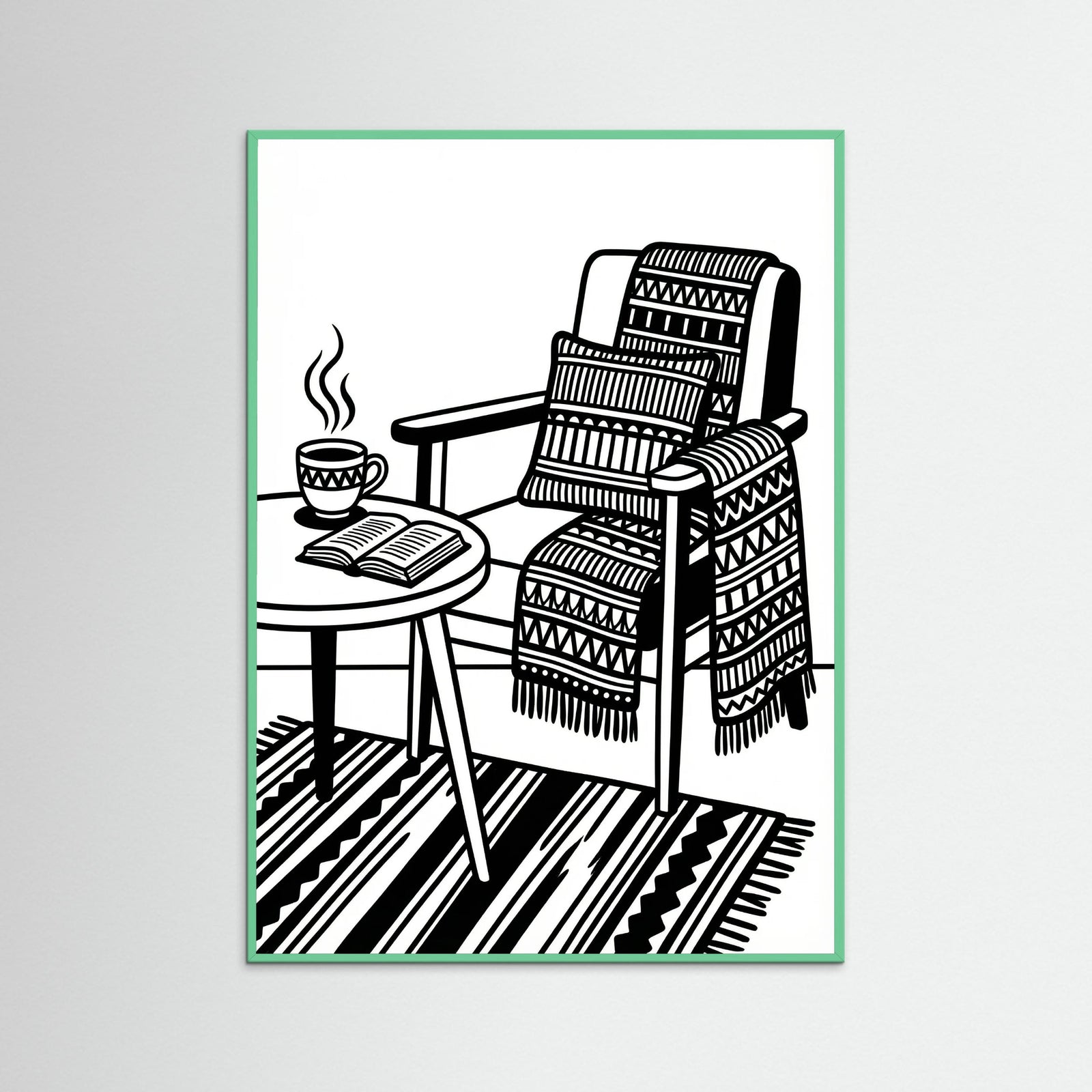 Mint Wood Quiet Repose Black