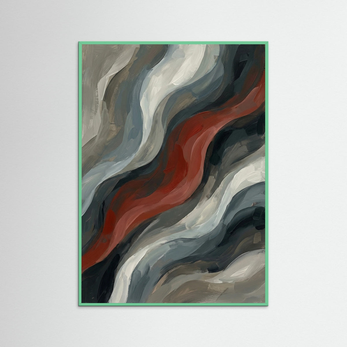 Mint Wood Radial Bloom