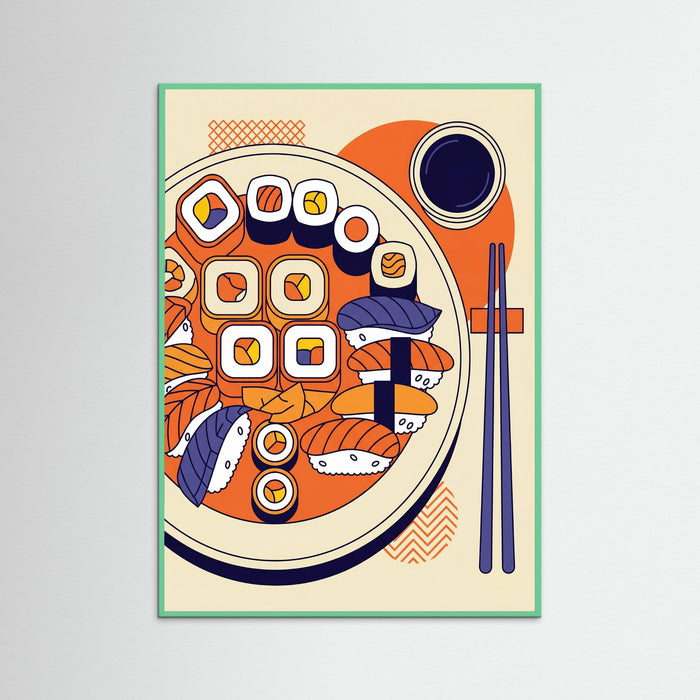 Mint Wood Ramen Noodle Art