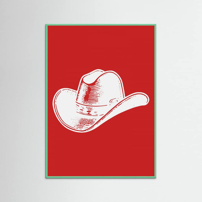 Plakat Red Cowboy Hat – plakat i druk artystyczny