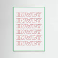 Red Howdy Poster – poster and art print