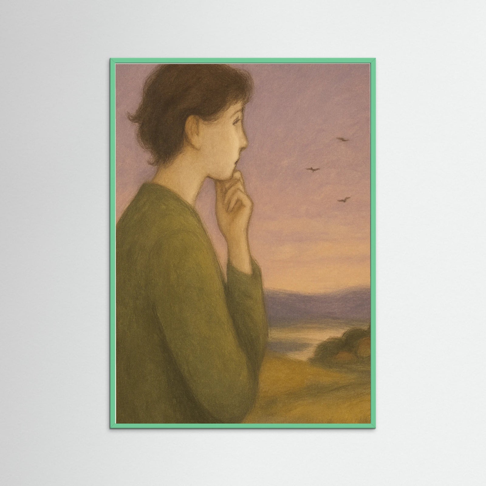 Mint Wood Reflective Dusk