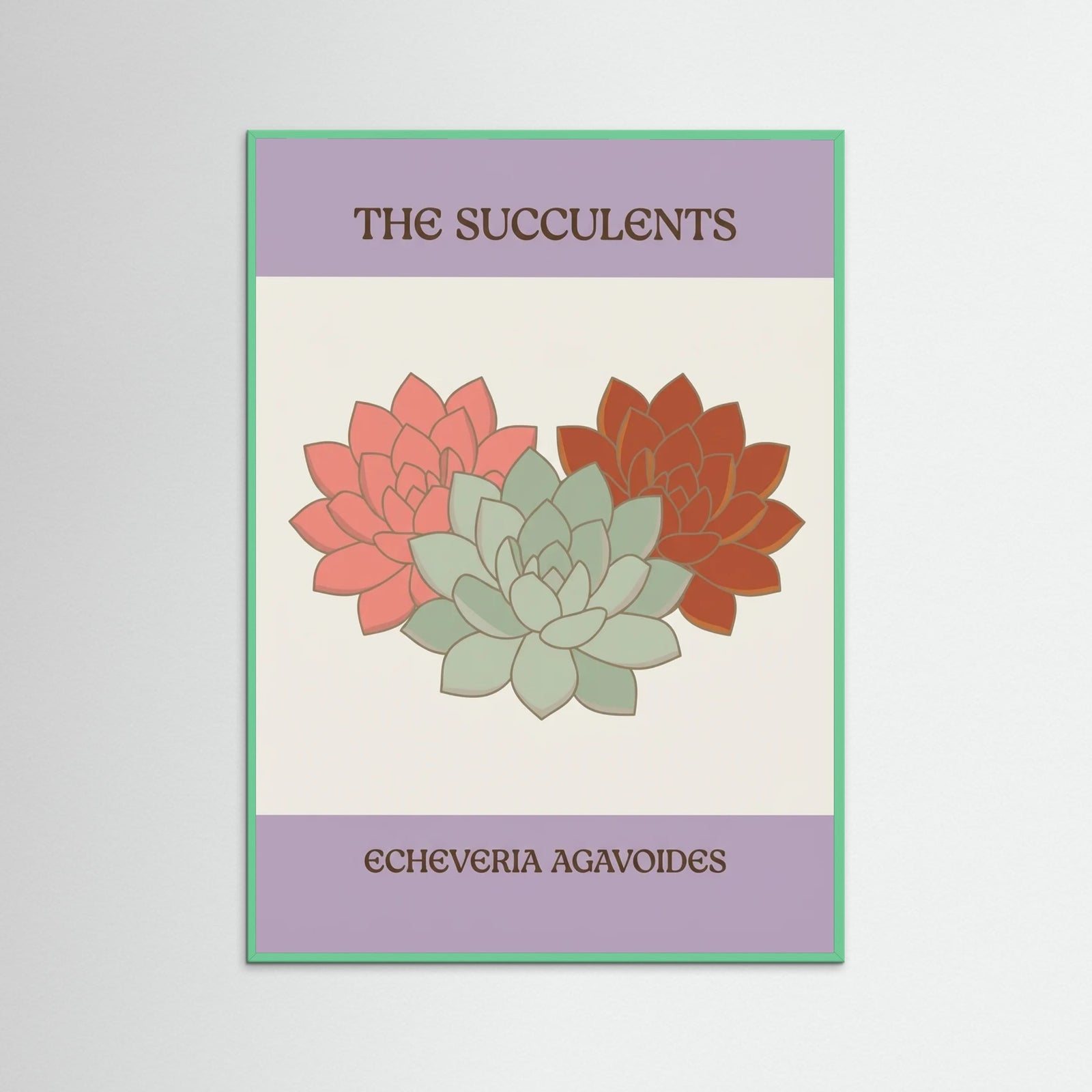 Mint Wood Retro Blossom