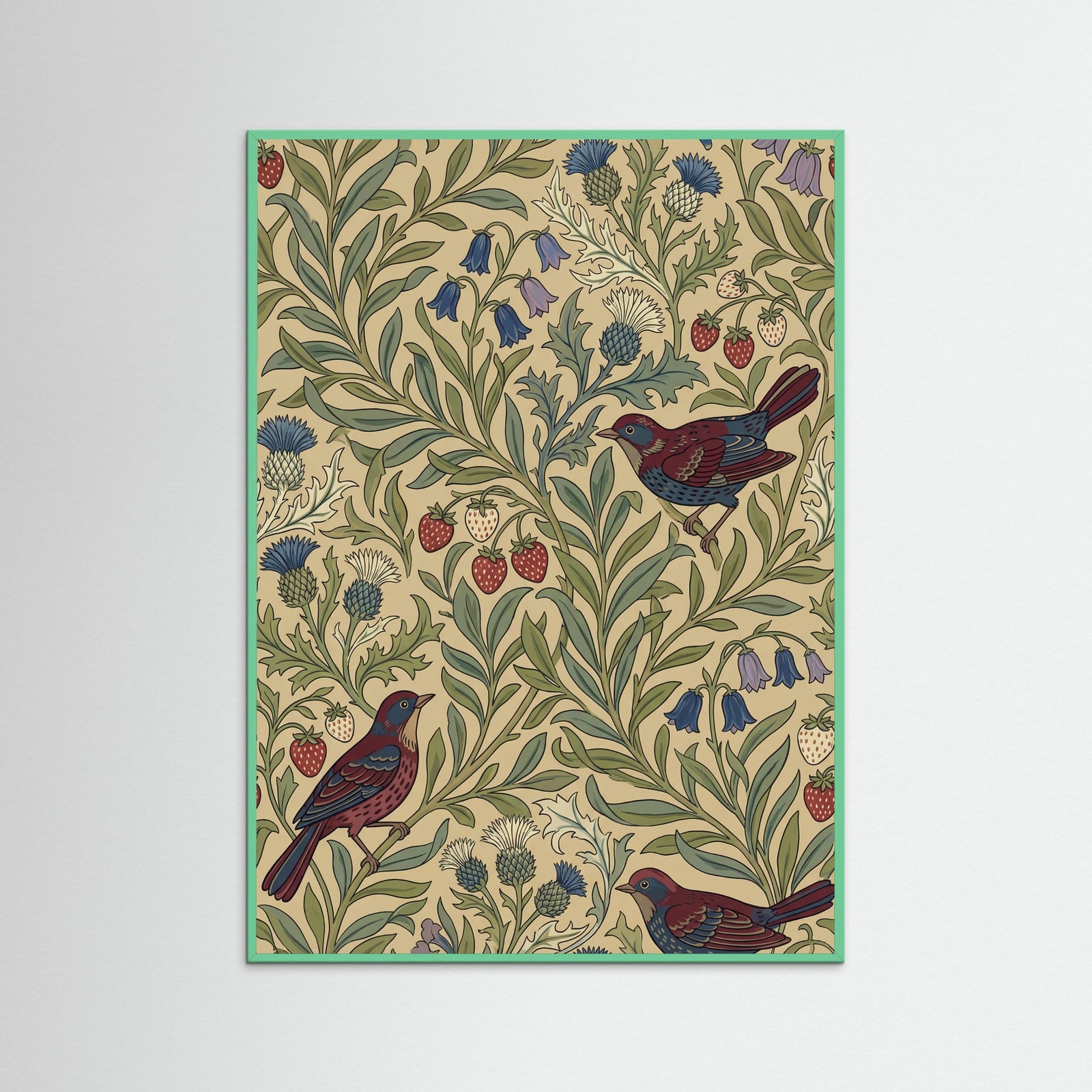 Mint Wood Rose Carnation Bloom