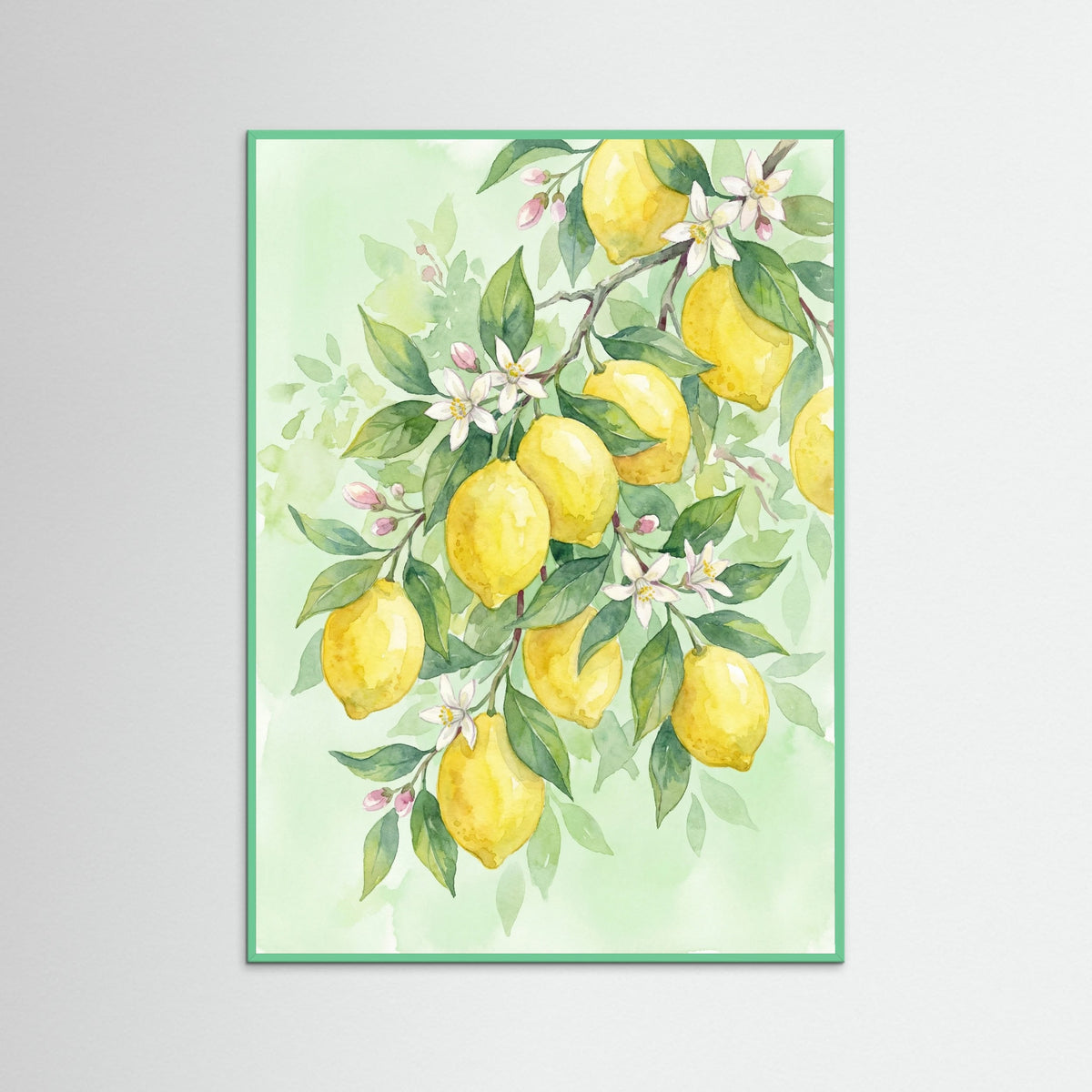 Mint Wood Ruby Pomegranates