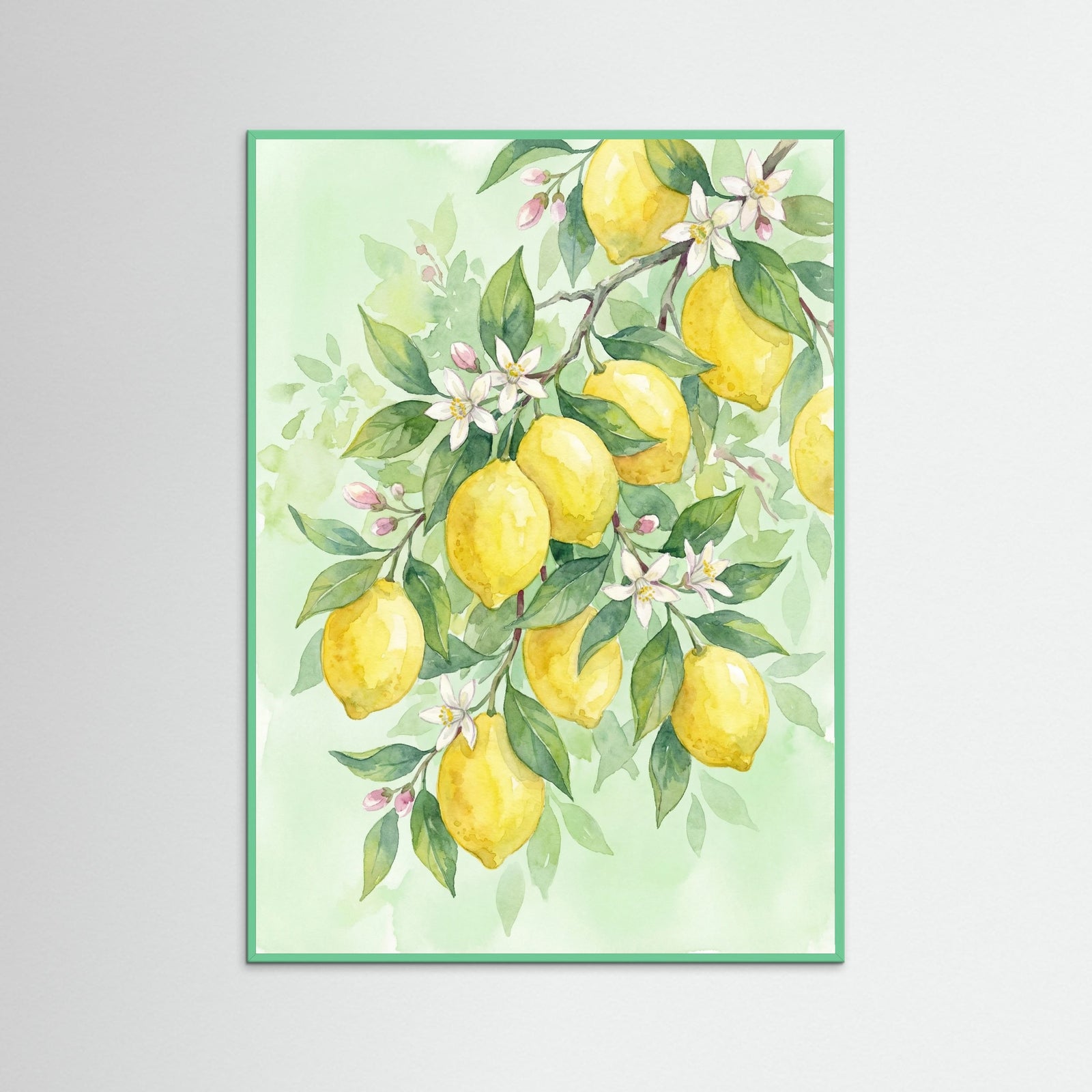 Mint Wood Ruby Pomegranates