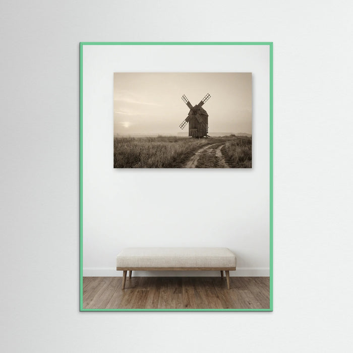 Mint Wood Rural Sepia Calm