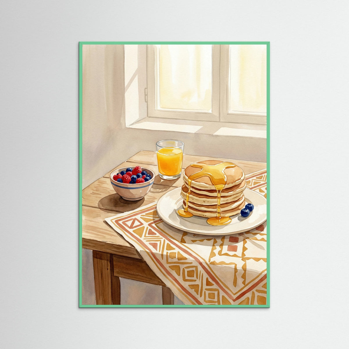 Mint Wood Rustic Still Life