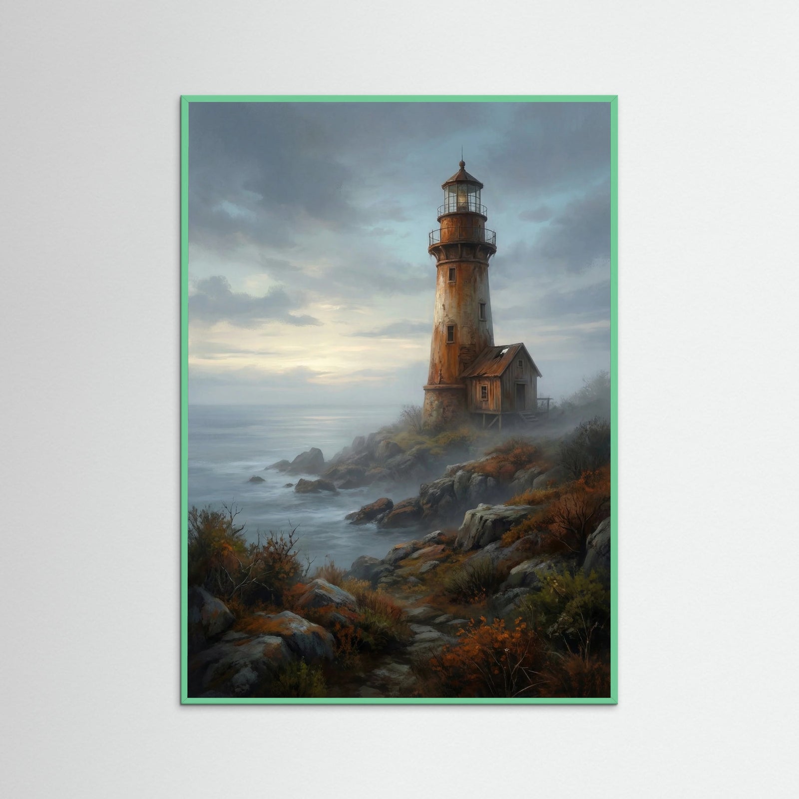 Mint Wood Rustic Twilight