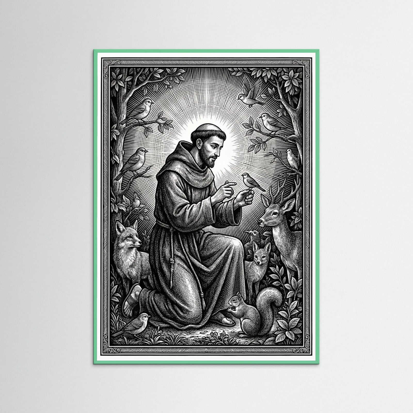 Mint Wood Sacred Guadalupe Vision