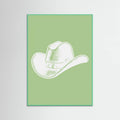 Plakat Sage Green Cowboy Hat – plakat i druk artystyczny