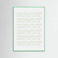Plakat Sage Green Howdy – plakat i druk artystyczny