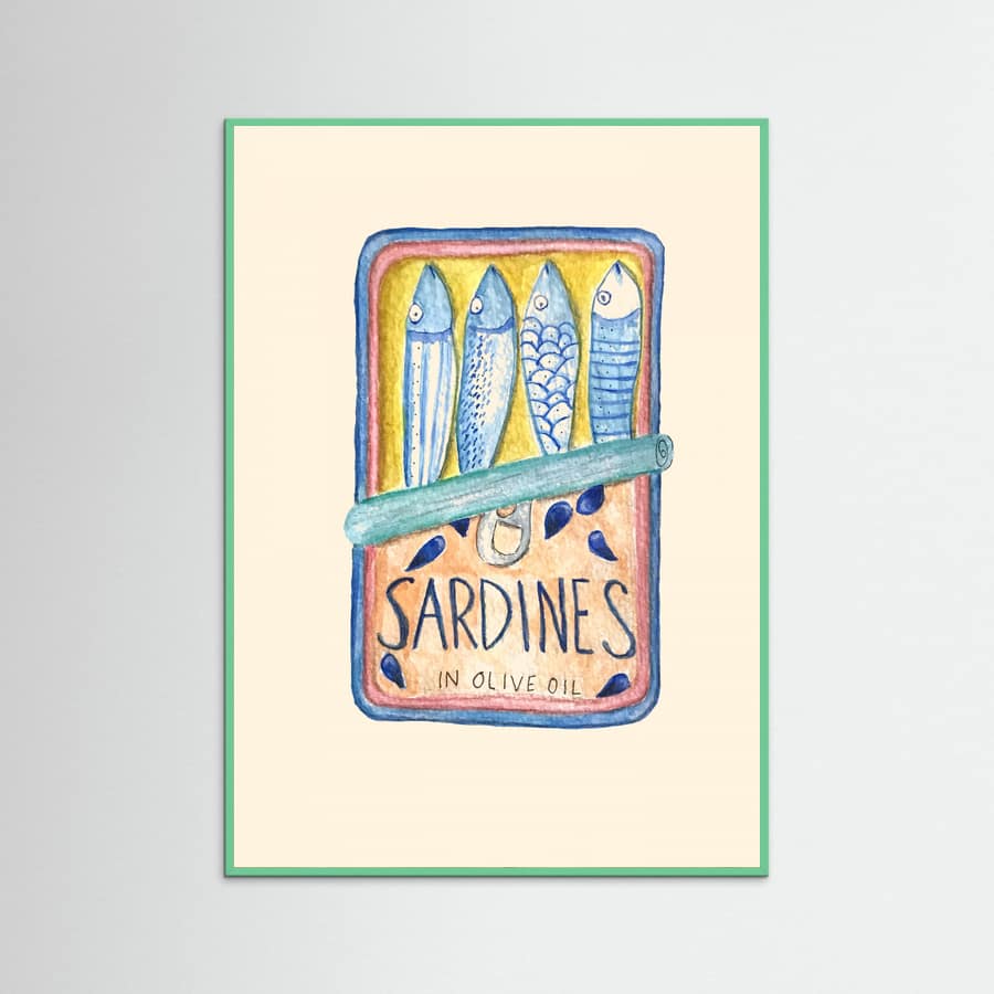 Sardines Poster – Poster und Kunstdruck