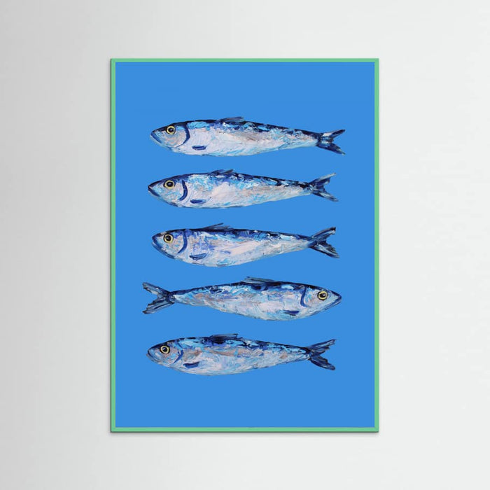 Poster Sardines on Blue – poster e stampa artistica