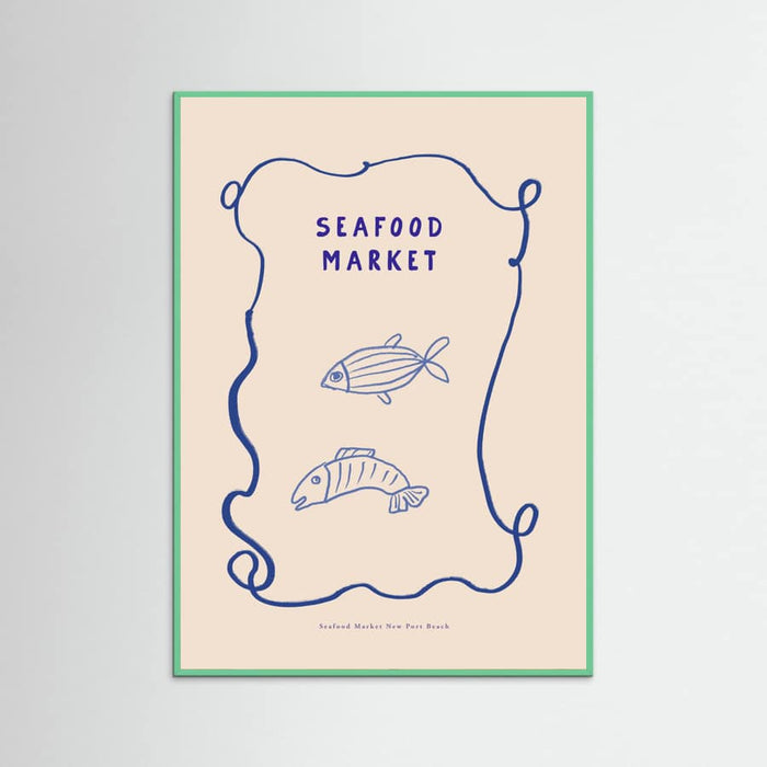 Seafoodmarket -juliste – juliste ja taidepainatus