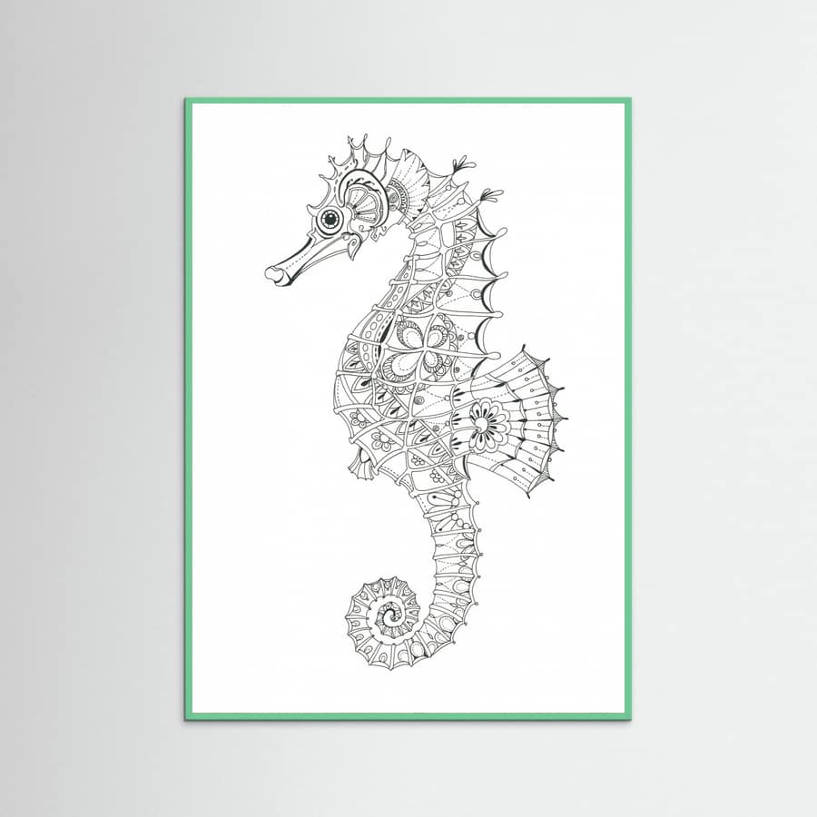 Seahorse 3 Poster – plakat og kunsttryk