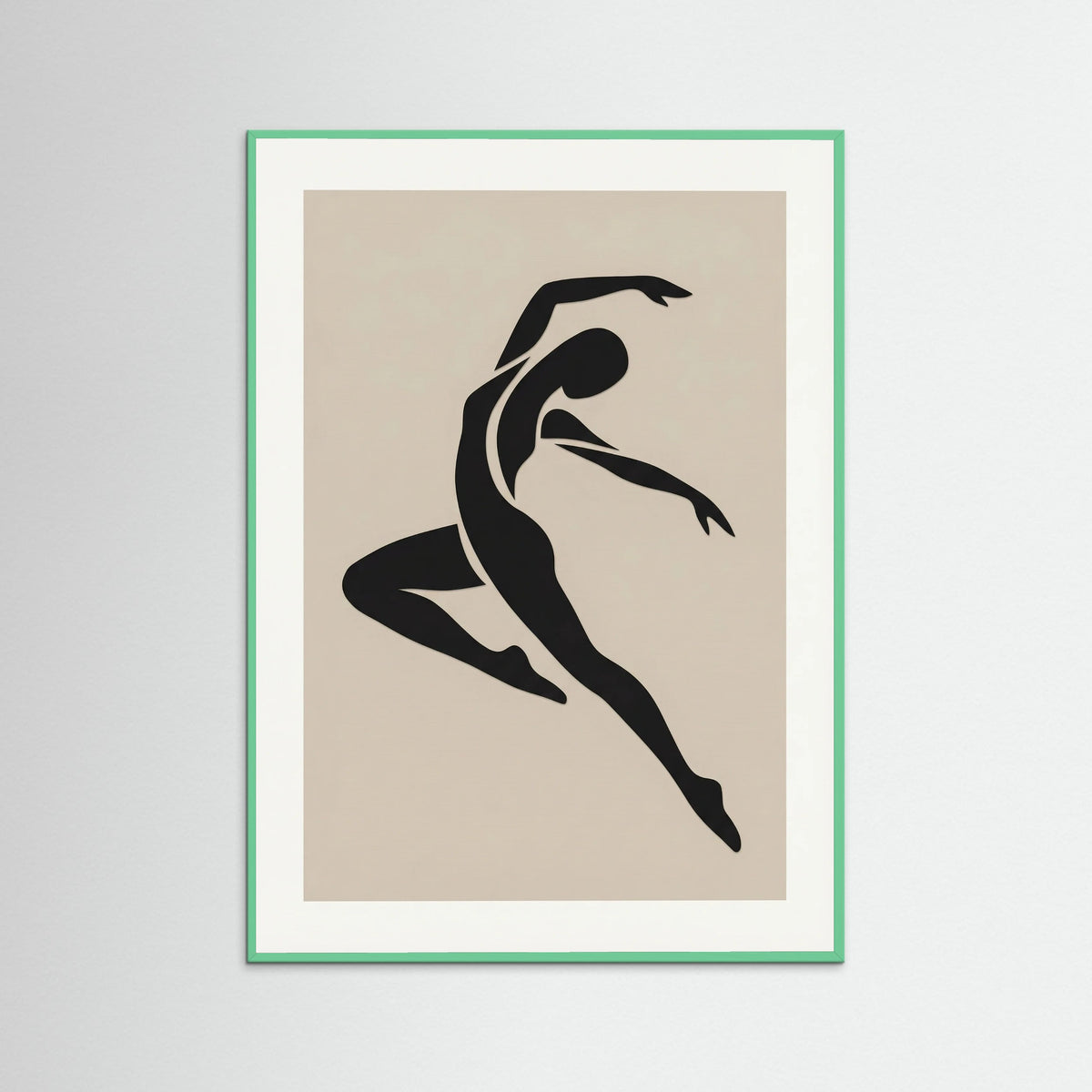 Mint Wood Seated Silhouette
