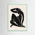 Mint Wood Seated Silhouette