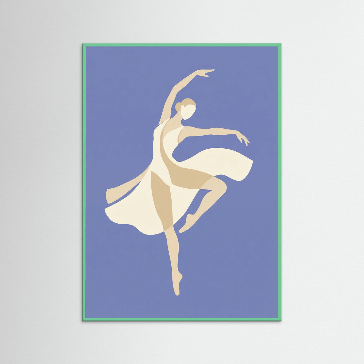 Mint Wood Serene Cutout Figure