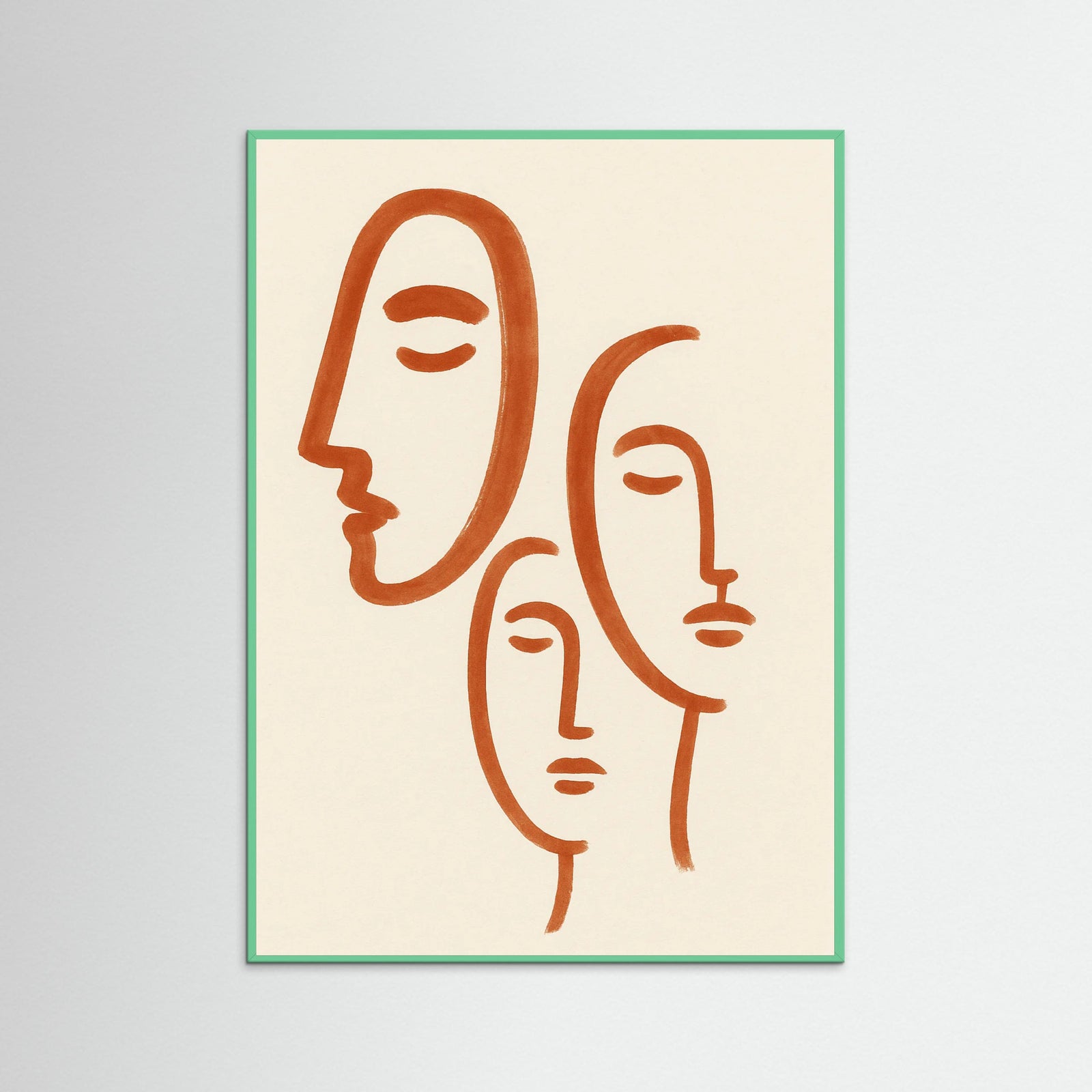 Mint Wood Serene Faces