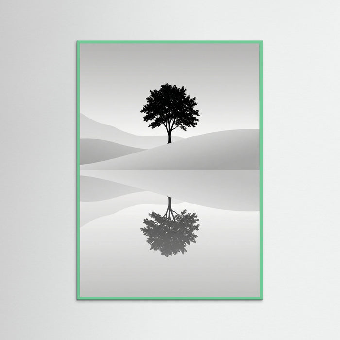 Mint Wood Serene Reflection