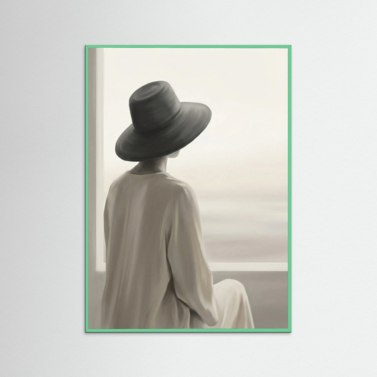 Mint Wood Shaded Figure