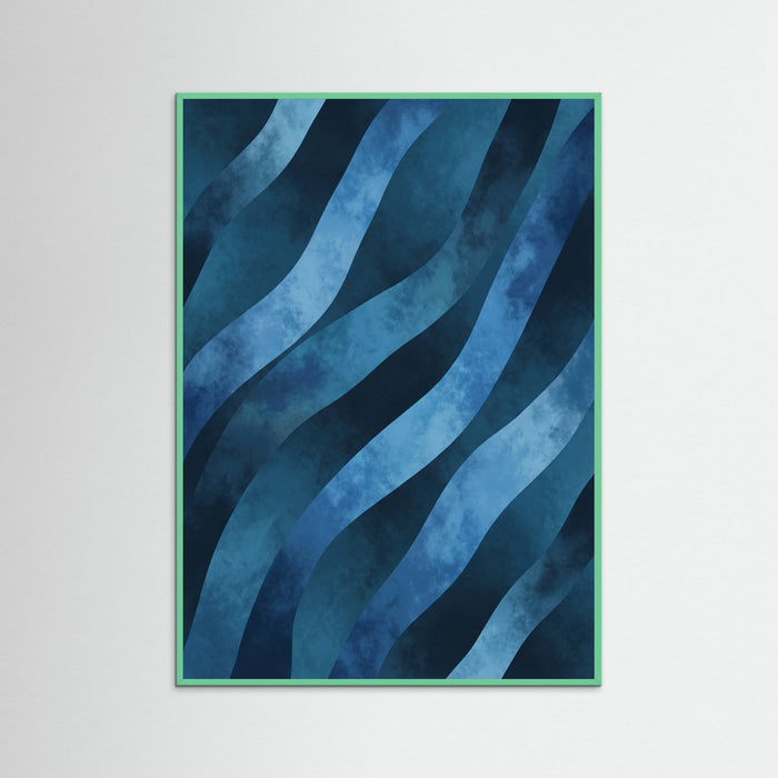 Mint Wood Shadowed Stripes