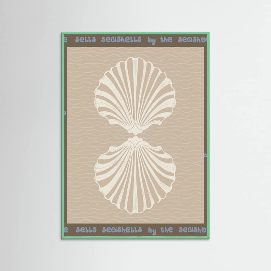 She sells seashells Poster – poster and art print