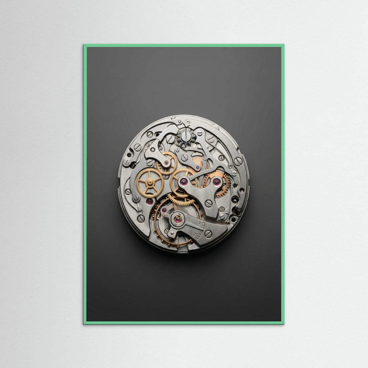 Mint Wood Silver Icon Overhead