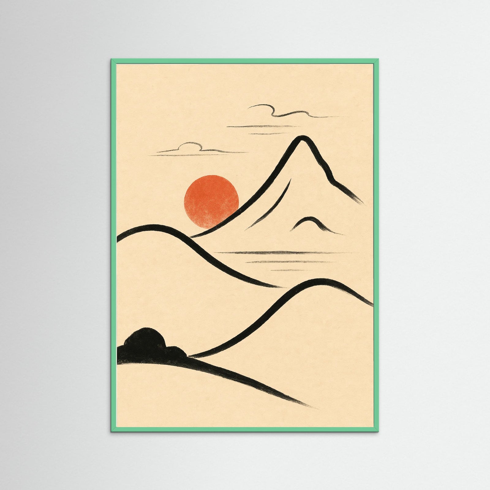 Mint Wood Sketch Elegance
