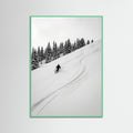 Mint Wood Snowy Serenity