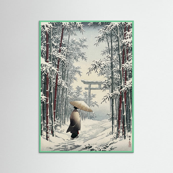 Mint Wood Snowy Temple Path