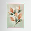 Mint Wood Soft Floral Abstraction