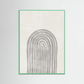 Soft Gray Rainbow Arch Poster – plakat og kunsttryk