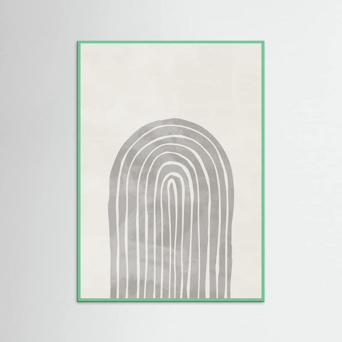 Soft Gray Rainbow Arch Poster – plakat og kunsttryk