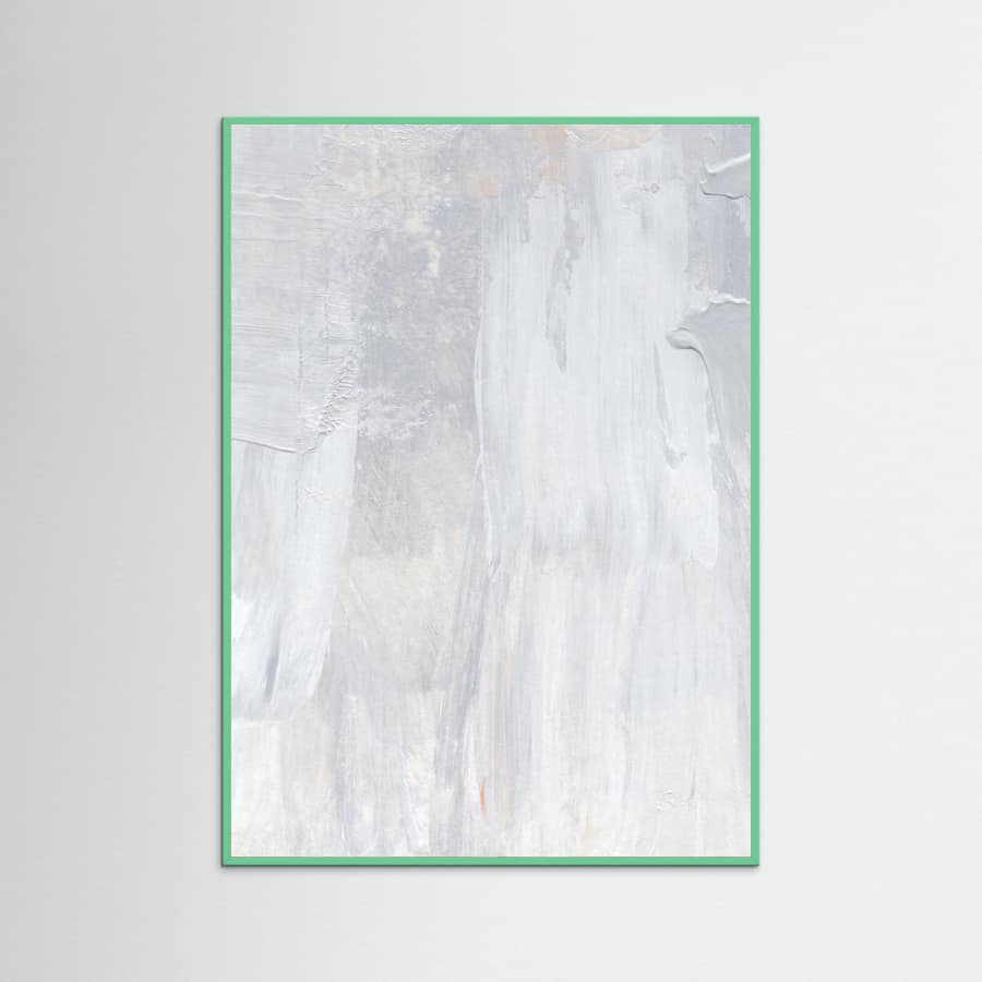 Soft Muted Gray Brushstrokes Poster – Poster und Kunstdruck