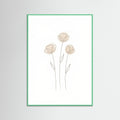 Mint Wood Soft Petal Sketch