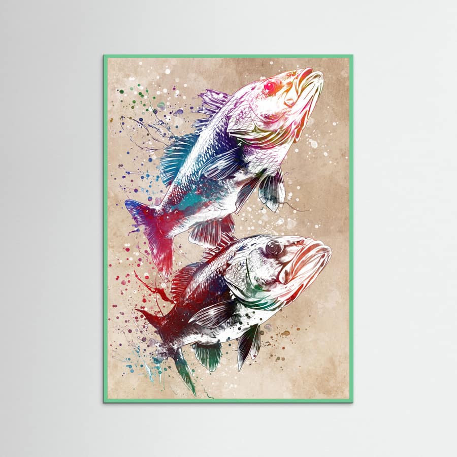 Sport Fishing 1 Poster – Poster und Kunstdruck