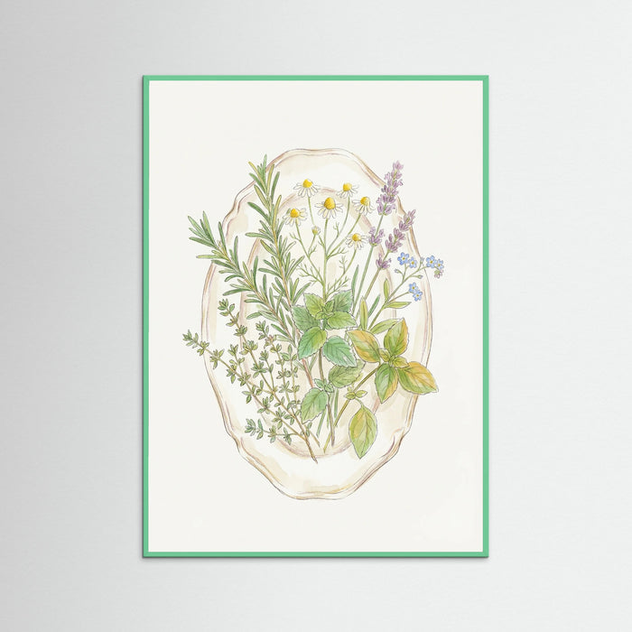 Mint Wood Spring Bloom Vase