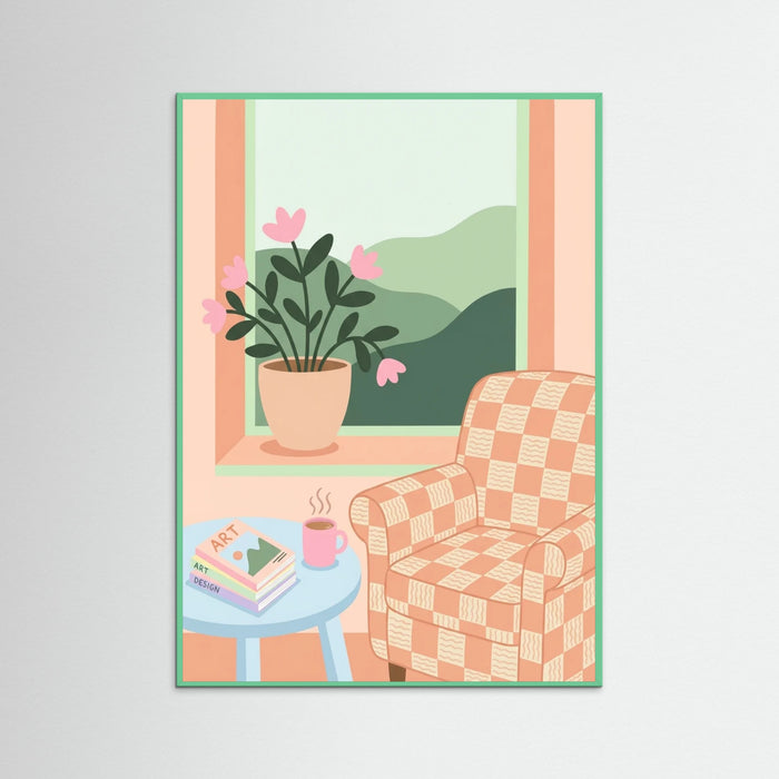Mint Wood Spring Blush Still Life