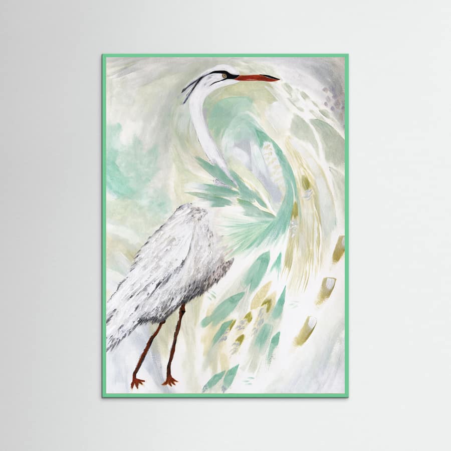 Spring Egret Poster – poster och konsttryck