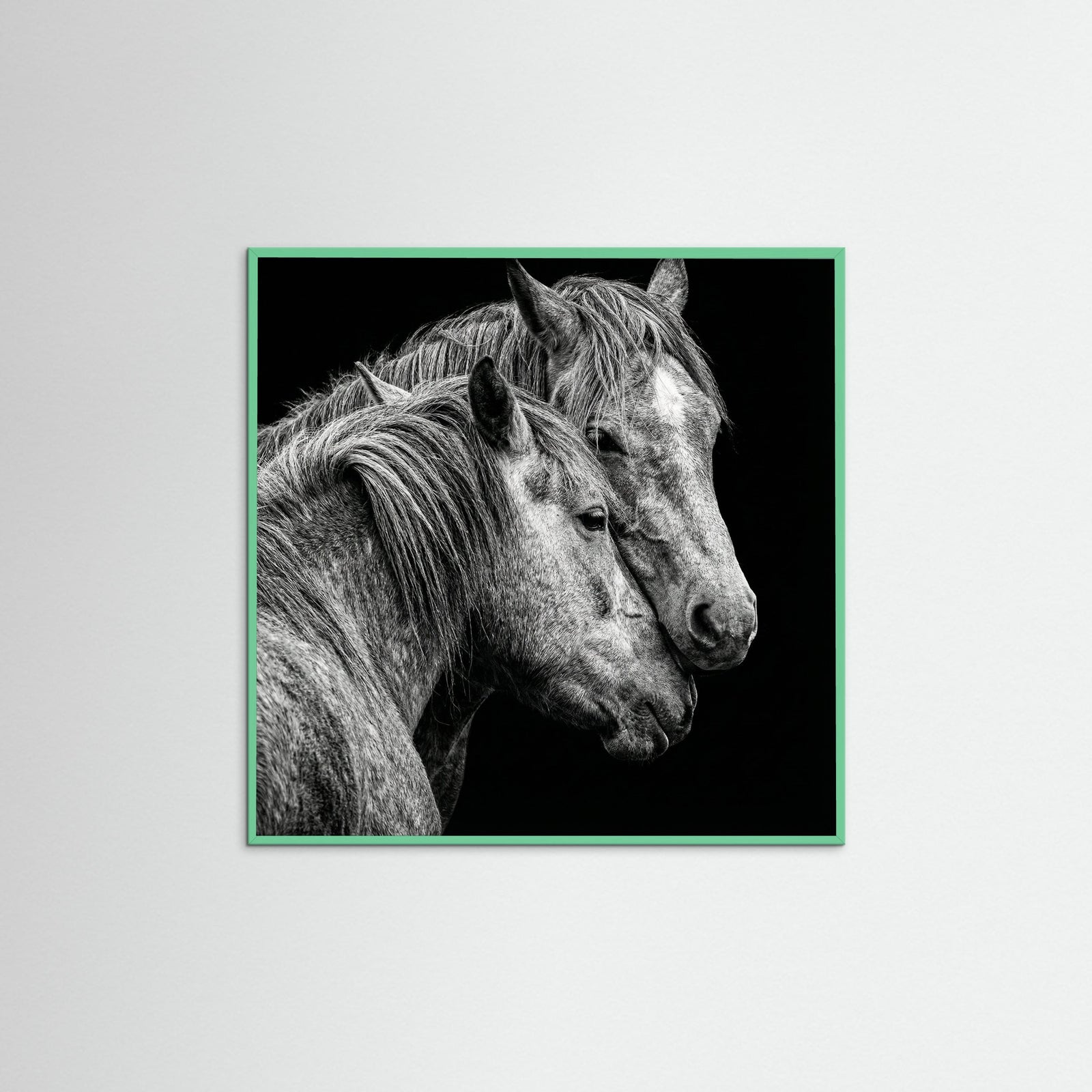 Mint Wood Square Avian Embrace