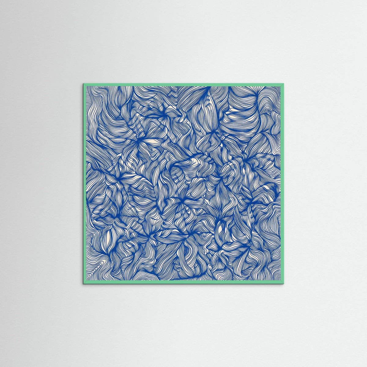 Mint Wood Square Azure Currents