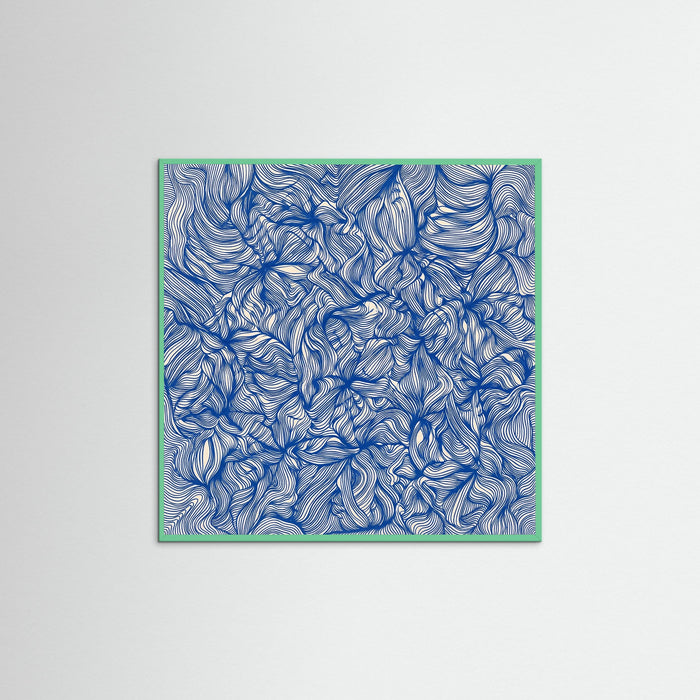 Mint Wood Square Azure Currents