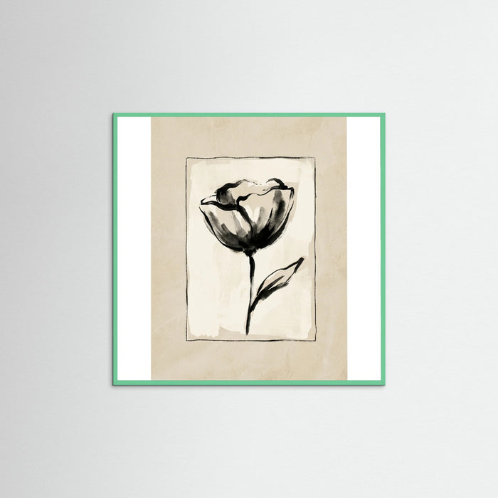 Mint Wood Square Botanical Sketch